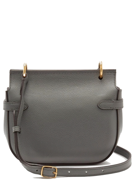 Mulberry Small Amberley Satchel Charcoal Small Classic Grain 